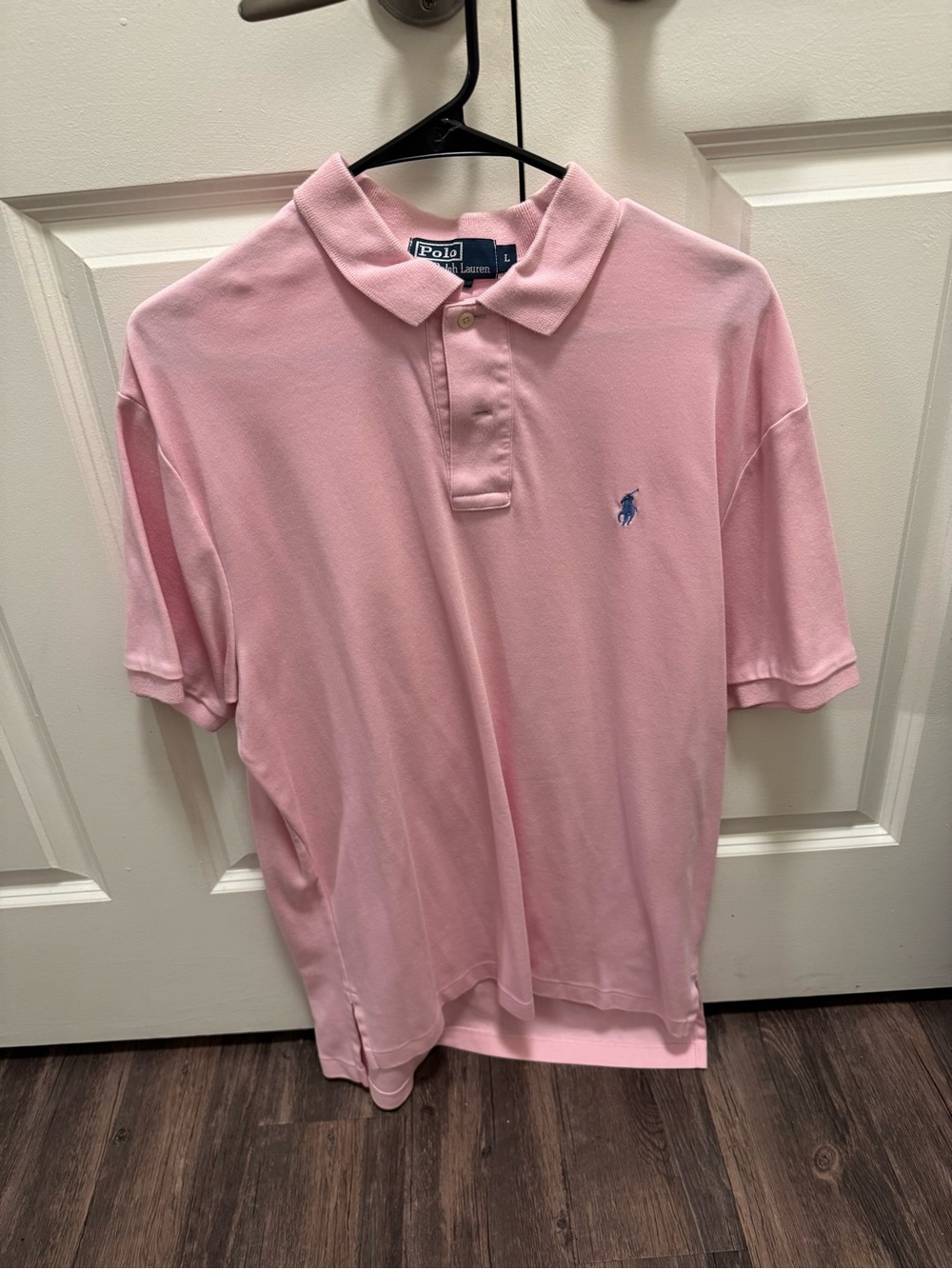 Polo by Ralph Lauren Light Pink Short-Sleeve Polo with Blue Pony